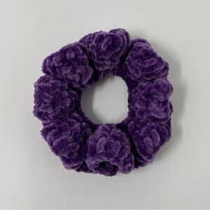 Deep Purple Crochet Scrunchie